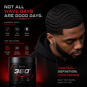 Pommade Coiffante 360 Wave en Gros, Produit Naturel Définissant les Ondulations, Fixation Forte pour Hommes Noirs, 86ml - Product Image 4