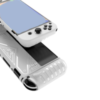 Étui de protection séparé TPU+PC pour Nintendo Switch OLED, coque hybride rigide et souple pour console, accessoires de jeu