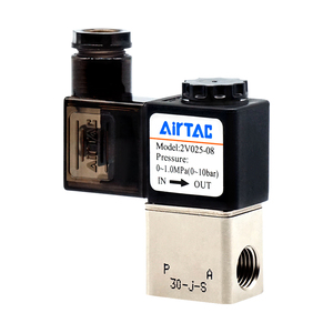   Électrovanne directionnelle 5/2 ou 3/2 voies 4V210-08 avec bobine de commande 220V, 24V, 12V pour air comprimé - Product Image 4