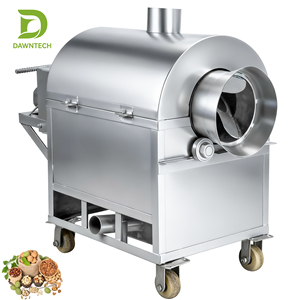 Fabricant chinois de rôtissoire à tambour automatique en acier inoxydable pour noix et graines, rôtissoire commerciale à petite échelle - Product Image 4