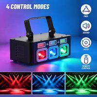 Projecteur de Scène à Effets RGB, Projecteur de Motifs Laser DJ, Lumière de Boîte de Nuit avec Télécommande DMX pour Spectacles et Piste de Danse | YSH