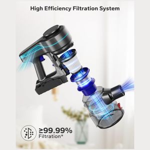 무선 진공 청소기, 강력한 흡입, 최대 45 분의 실행 시간, 카펫 및 단단한 바닥에서의 강력한 청소 - Product Image 5