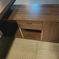 Vente en gros d'ordinateur moderne à hauteur réglable bureau debout en forme de L gestionnaire en bois bureau de PDG exécutif