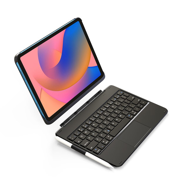 Wireless Slim Split Keyboards with Trackpad Detachable Keyboard Case for iPad 10th Generation 10.9 Inch