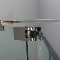 Nouvelle arrivée : Cabine de douche portable en alliage d'aluminium avec cadre pour salle de bain, design moderne