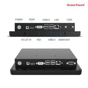 Greentouch tất cả trong một cảm ứng PC 9.7 inch Kích thước nhỏ sản phẩm màu đen cho kinh doanh màn hình cảm ứng LCD SSD TFT Sử dụng PC 4GB Win 128G/ - Product Image 2