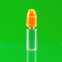 Flacons compte-gouttes industriels en plastique PET de 5ml 10ml 15ml 30ml 50ml Emballage d'huile à vis résistant aux enfants avec impression de logo dans une boîte