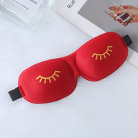Masque de sommeil à cils 3D drôles et occultants avec sangle réglable, mignon pour les beautés aux grands yeux, vente en gros