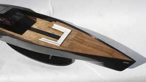 Gia nhien โมเดลเรือเร็วทันสมัยทำจากไม้ทาสีดำ118ไฟฟ้า - Product Image 3
