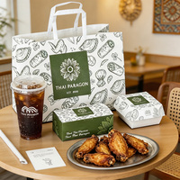 Emballages personnalisés pour restaurants, écologiques, recyclables, jetables, pour hamburgers, poulet frit, sandwichs, frites