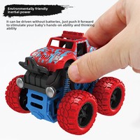 Voiture jouet en plastique PC 1:5, pneus à friction pliables, 4x4, voiture de cascade à inertie, résistante aux chutes, véhicule tout-terrain simulé