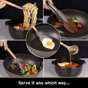 Juego de Utensilios de Cocina Resistentes al Calor de 22 Piezas, Herramientas de Cocina de Silicona Gris para Sartenes Antiadherentes, Idea de Regalo de Navidad - Product Image 3
