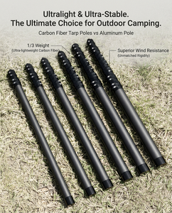 Connecteurs de tubes en fibre de carbone personnalisés, système de verrouillage par torsion, perche télescopique pour tente de camping flexible, produit en carbone de haute qualité - Product Image 3