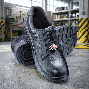 <b>Black</b> Safety Shoes Protective Work <b>Sneakers</b> Lace Up Industrial Footwear for Factory Workshop - Product Image 2