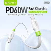 Kabel USB Ponsel Android Tipe C Universal BAVIN Home Office CB412 Silikon 60