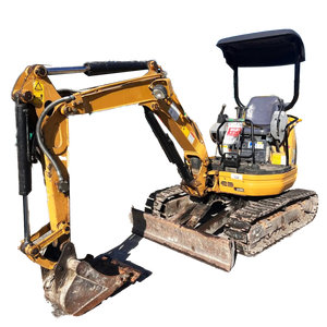 Mini-excavatrice d'occasion CAT 020CR 020 2t 3T, excavatrice sur chenilles d'occasion, moteur japonais, pompe, certifiée CE, avec accessoire tarière - Product Image 1
