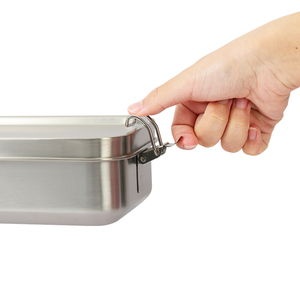 Güvenli klip kapak ile 304 paslanmaz çelik Bento öğle yemeği yemek kabı silikon mühür sızdırmaz sızdırmaz tasarım - Product Image 2