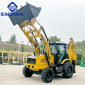EACHAN CE/EPA Diesel Backhoe Loader roda pertanian Backhoe Loader hidrolik Backhoe ekskavator untuk Konstruksi Kota - Product Image 6