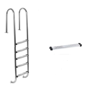 Nouvelle échelle de <span class=keywords><strong>piscine</strong></span> hors sol en métal avec marches intégrées - Product Image 4