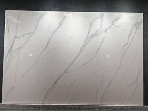 <span class=keywords><strong>Zeus</strong></span> White, dalle de pierre en porcelaine polie moderne de luxe, écologique, durable, grande dalle pour comptoir de table d'hôtel et de maison, design de modèle 3D - Product Image 1