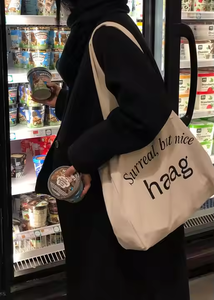 Logo personnalisé écologique sac fourre-tout recyclable mini sac à main cadeau toile 100% coton biologique sac sacs à provisions durables - Product Image 2