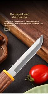 Juego de Cuchillos y Tenedores para Carne Estilo Occidental 2 en 1 de Acero Inoxidable con Mango de Plástico - Product Image 5