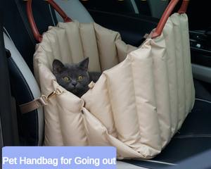 Bolso de transporte para mascotas de nailon, tamaño grande, para otoño e invierno, con cierre de cinturón, cálido, para gatos y perros, ideal para viajes en coche - Product Image 2