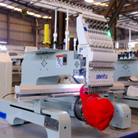 Offres Spéciales en gros haute vitesse multifonction tête unique 12 aiguilles petite machine à broder informatisée pour t-shirt