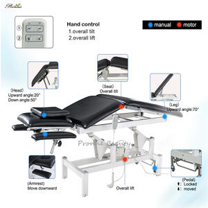 Chaise de <span class=keywords><strong>Massage</strong></span> électrique, lit pour tatouage et cocktails, professionnel, ajustable, Portable, noir, coiffure, - Product Image 6