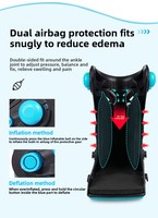 Nouvelle botte de protection professionnelle pour fracture de la cheville, avec double airbag, en coton respirant, à lacets, stabilisateur de pied et soutien du tendon d'Achille