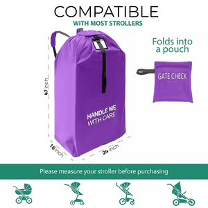 La mejor <span class=keywords><strong>funda</strong></span> de cochecito para viajes en avión, bolsa de viaje extra grande para cochecito y <span class=keywords><strong>capazo</strong></span> - Product Image 4