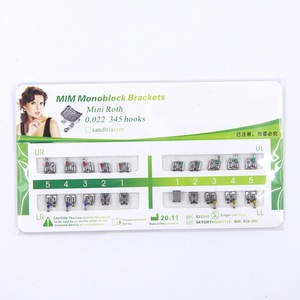 50 Ensembles De Brackets Orthodontiques Métal Mini Roth .022 Avec Crochets 5-5 - Neufs