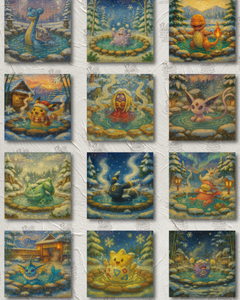 YZ sellado celebraciones tablero de arte Pokémoned pinturas de fama mundial Pokemoned disfraz Fan Art Maquina Expendedora sala de transmisión en vivo - Product Image 4