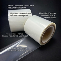Rouleau de film composite laminé de haute qualité 80 microns PAPE Nylon pour emballage alimentaire Matériaux d'emballage souple
