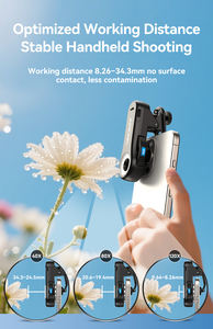 APEXEL 40X/80X/120X <span class=keywords><strong>Macro</strong></span> Focus Phone Microscope Lens avec lumière LED Phone Camera Attachment MF Focus ABS Material - Product Image 6