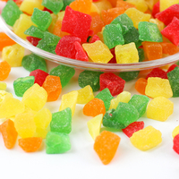 Bonbons en Gros OEM à Saveur de Fruits, Divers Goûts, Douceurs Molles, Gommeux, Papaye en Dés, Snacks aux Fruits