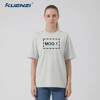 Camiseta Kuenzi Regular Personalizada con Cuello Redondo, Manga Corta, 73% Algodón y 27% Poliéster, Tela Solona de 240 g/m², para Mujer