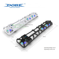 Ventilateur de refroidissement RGB TP5-3538 pour console PS5 Slim, accessoire sans fil avec lumière bleue arrière