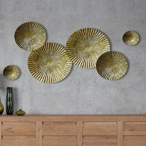 Arte de pared de metal con círculos dorados y plateados brillantes para festividades de Diwali increíbles de la fábrica del fabricante indio - Product Image 3