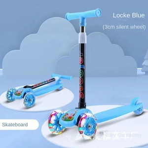 Trottinette pour enfants, trottinette à 3 roues avec roues lumineuses, pour enfants de 2 à 12 ans, hauteur réglable, pliable - Product Image 2