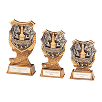Trofeo Deportivo WeiVista de Resina Dorada para Carreras de Go Karts, Premio con Grabado de Logotipo Personalizado