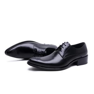 Chaussures Oxford en cuir de vachette durable à bout pointu, imperméables, avec semelle antidérapante et soutien de la voûte plantaire - Chaussures de ville pour hommes - Product Image 3