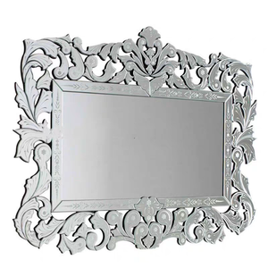 Espejo de Pared Moderno con Espejo Veneciano y Cristal con Diamantes Triturados + Cristal para Vestidor, Tamaño y Diseño Personalizables - Product Image 5