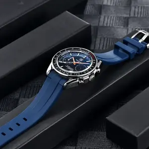 Benyar 5194 High Quality Fashion Wholesale Luxury Clock Quartz Watch Men Watch Stainless Chronograph Relogio <strong>De</strong> Pulso - Product Image 5