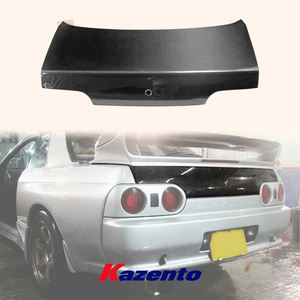 Xe cơ thể Kit phía sau khởi động nắp cho Nissan <span class=keywords><strong>Skyline</strong></span> R32 GTR GTS OEM sợi carbon phía sau thân cây khởi động với lỗ khóa - Product Image 1