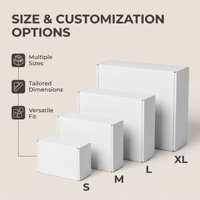 Ensemble de serviettes de luxe HS Brand HS-TC523 avec logo personnalisé, forme trapézoïdale, laminage mat et gaufrage dans un coffret cadeau en carton recyclable