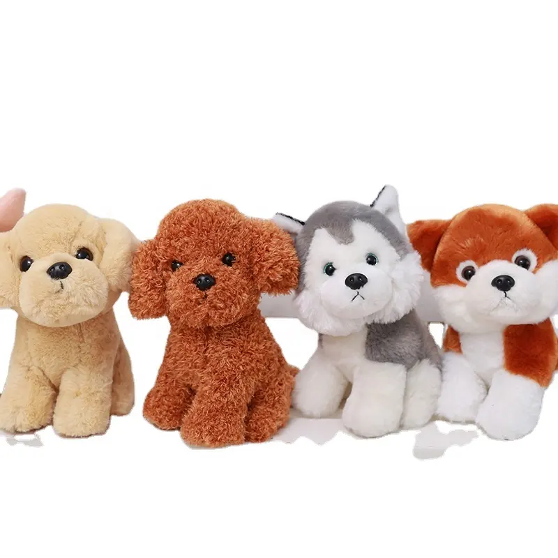 Weihnachts hund Soft Pet Toys Geschenke Private Label Soft Stuffed Plüsch tier Spielzeug Hund Plüsch Kuscheltier