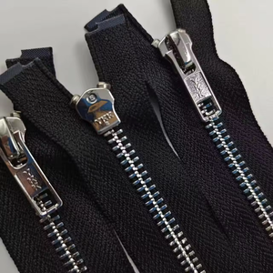 Cho màn hình <span class=keywords><strong>6</strong></span> inch # 5 Khóa kéo tự động bằng đồng thau chắc chắn, đầu mở, có đầu đóng, màu đen vàng kim loại dùng cho túi xách, quần áo, giày dép - Product Image 5