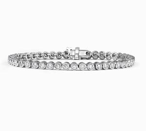 Pulsera de Diamantes de Alta Gama con Cadena Cubana de Acero Inoxidable, Joyería para Mujer, para Usar en la Oficina o en Eventos - Product Image 1