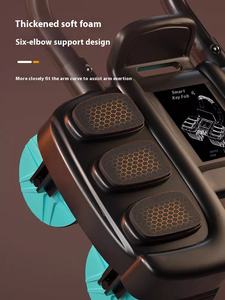 남성용 스포츠 피트니스 기구 신제품 자동 리바운드 AB 롤러 팔꿈치 지지대 4륜 복근 훈련 휠 - Product Image 4